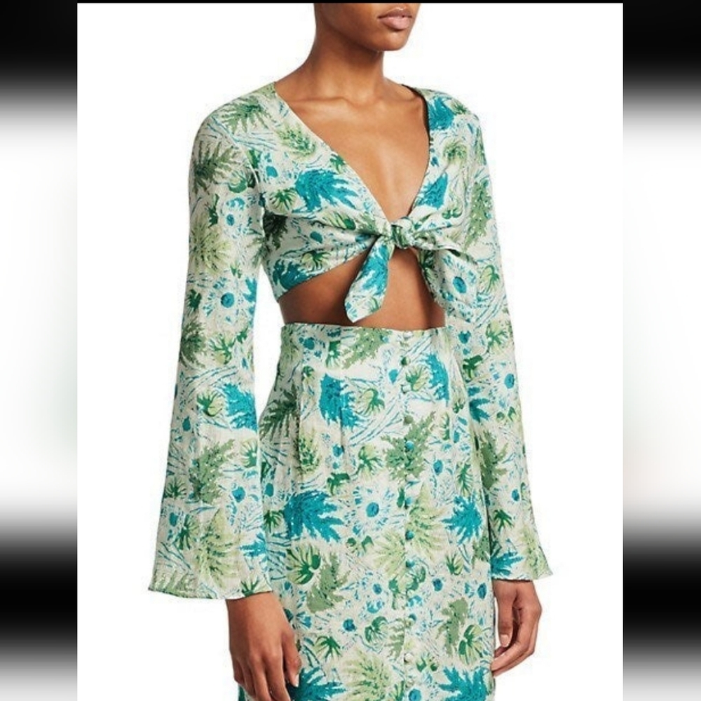 RARE!!! Cult gaia floral Marina skirt set in size M